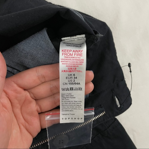 TOPSHOP D-RING UTILITY TROUSERS - Picture 8 of 11